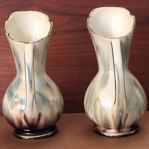 Rare,  Atomic MCM, German, Vintage,  Kermik vases, Lava effect. Mini pitchers - Picture 2 of 5